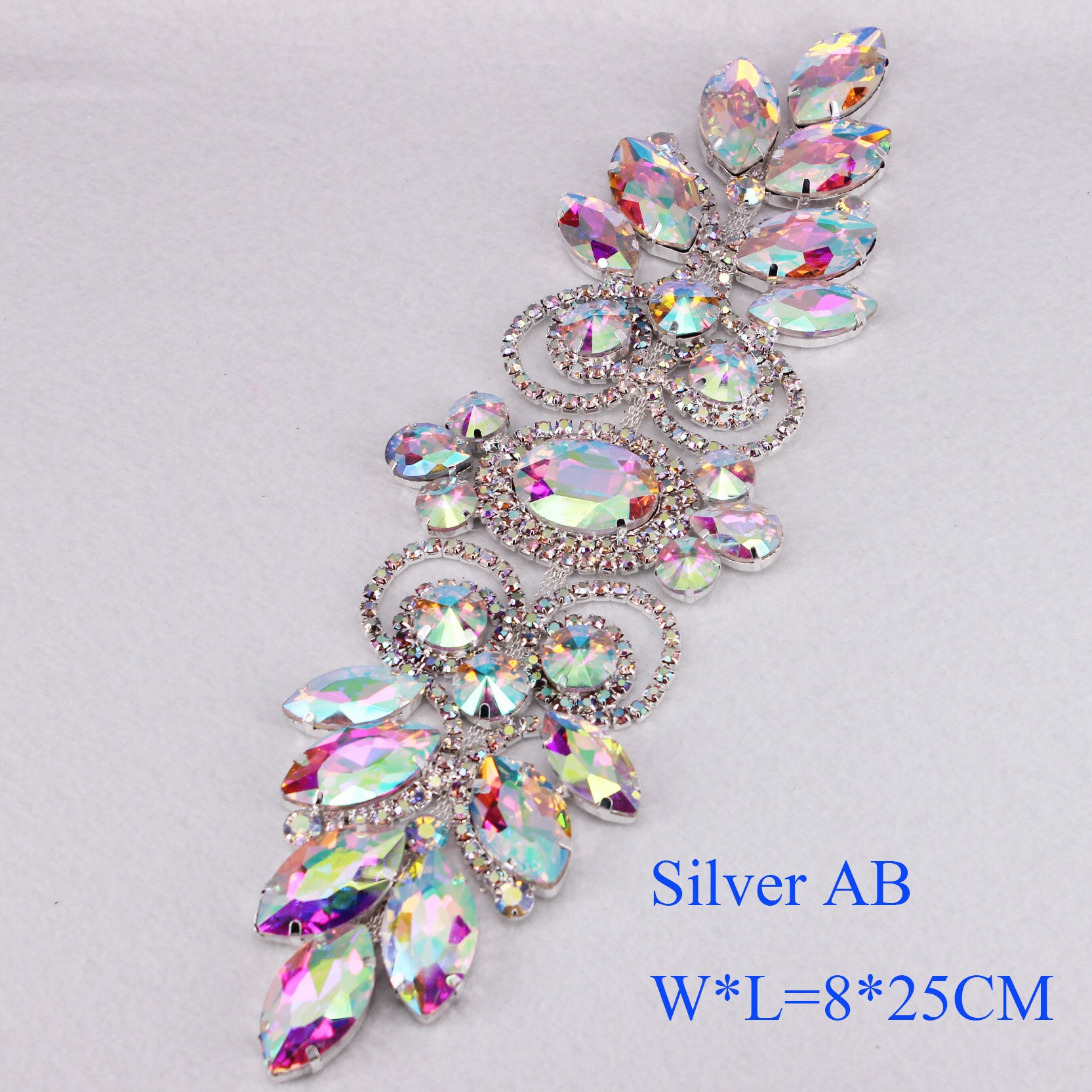 AB Shoulder Patch Epaulettes Rhinestone Beaded Epaulet Fringe Shoulder Badge Rhinestone Applique for Costumes Blazer Jacket: Shoulder Pad 2 / 1PCS