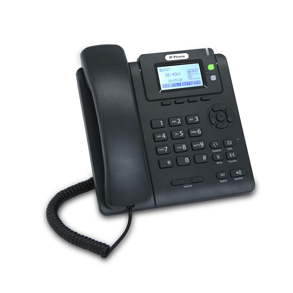 Téléphone IP avec POE /SIP 2 lignes sip, téléphone IP