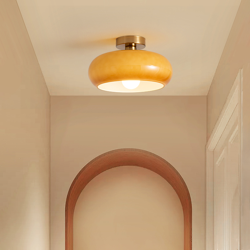 Moderne oranje witte glazen kroonluchterverlichting voor woonkamer, eetkamer, slaapkamer, plafond, binnen, hanglamp, dimbare home deco-lamp