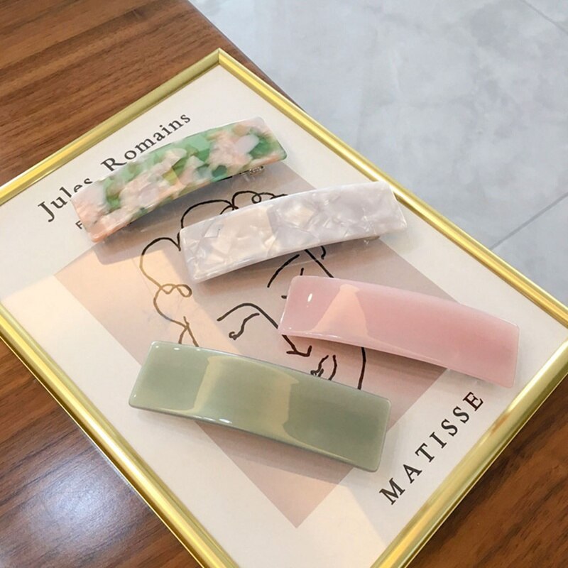 De francés mediano, horquilla Rectangular con Clip para el pelo, pasador, tocado con horquillas, accesorios, utensilios de estilismo para el cabello de belleza 1 pieza