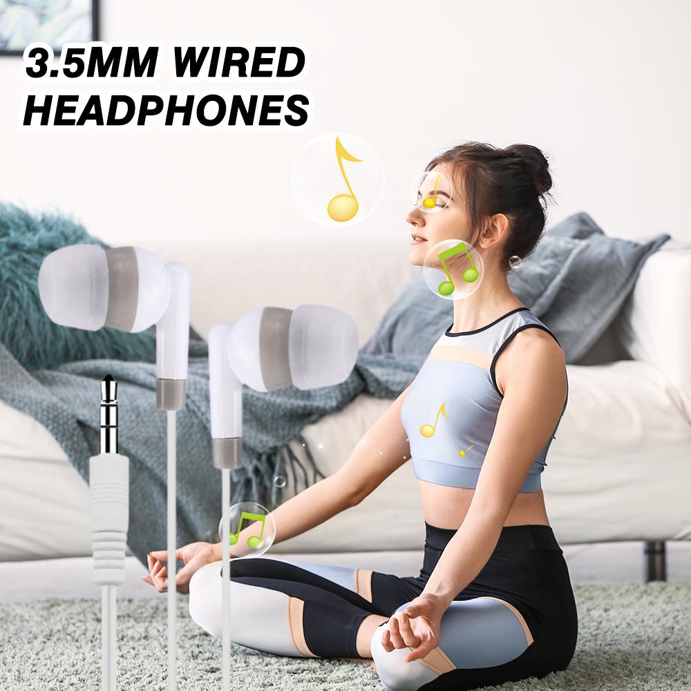 Oortelefoon Kleur In Oor Bedrade Muziek Zonder Microfoon Universele Mp3/Mp4 3.5Mm Tablet Oordopjes Mobiele Oortelefoons