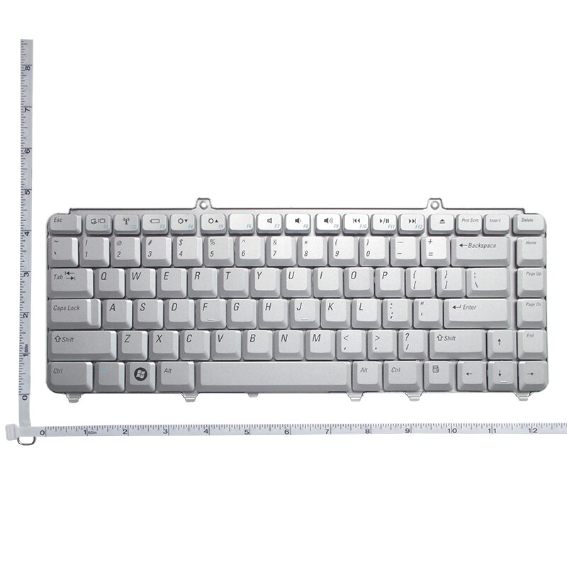 GZEELE Laptop Keyboard for DELL inspiron 1525 M1330 1420 1520 1330 V1500 PP25L M1410 MK750 PP26L 1521 1526 PP14L US silver