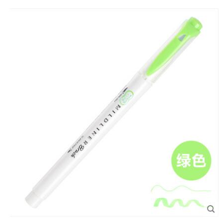Zebra WFT8 MILDLINER Weichen Pinsel Stift + Harte Spitze Textmarker Doppel Spitze Japan Pastell Farben Marker Stifte: MG