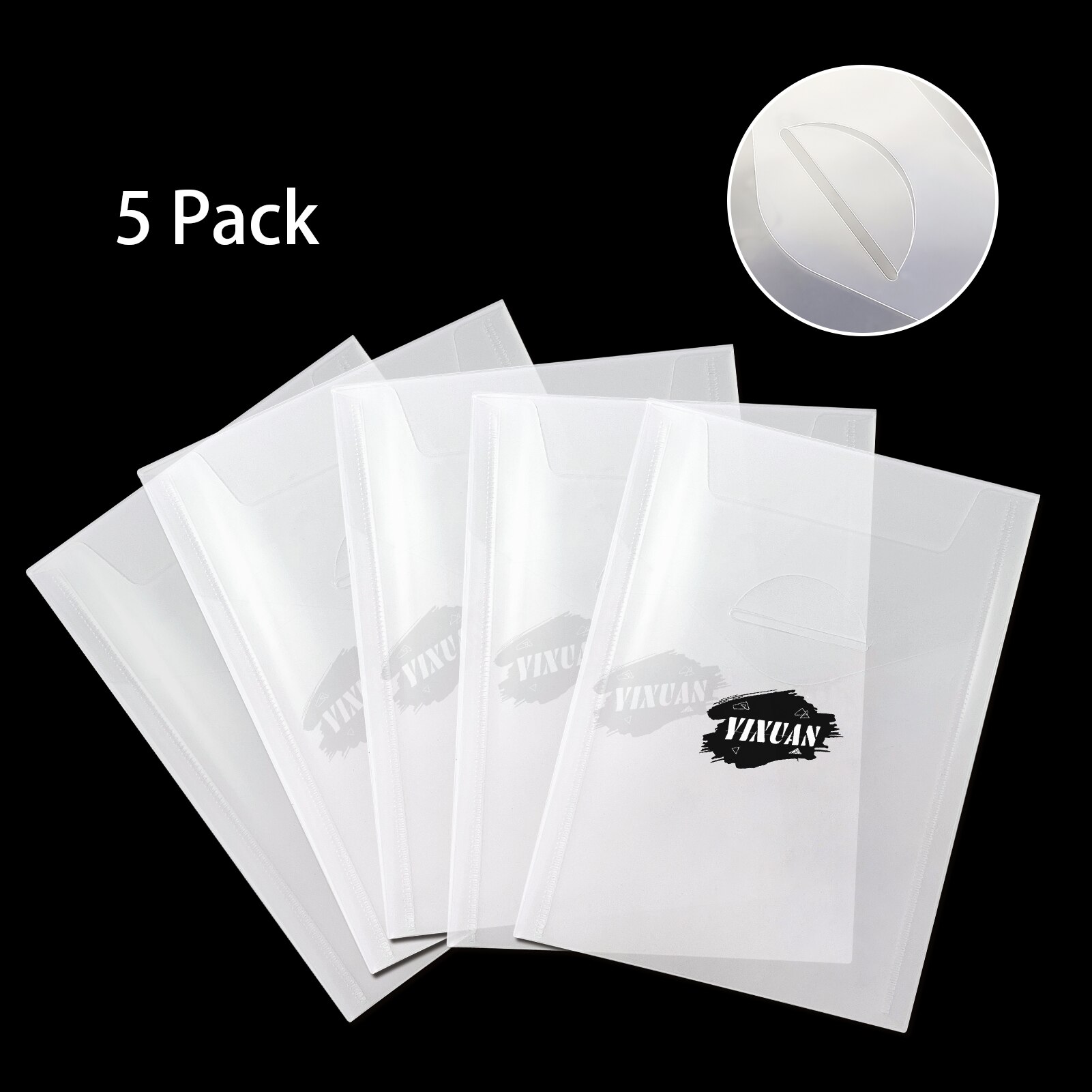 5PCS Transparent Storage Bag And Magnetic Mats Store Metal Cutting Dies Silicone Stamp Bump Template Stickers Cover