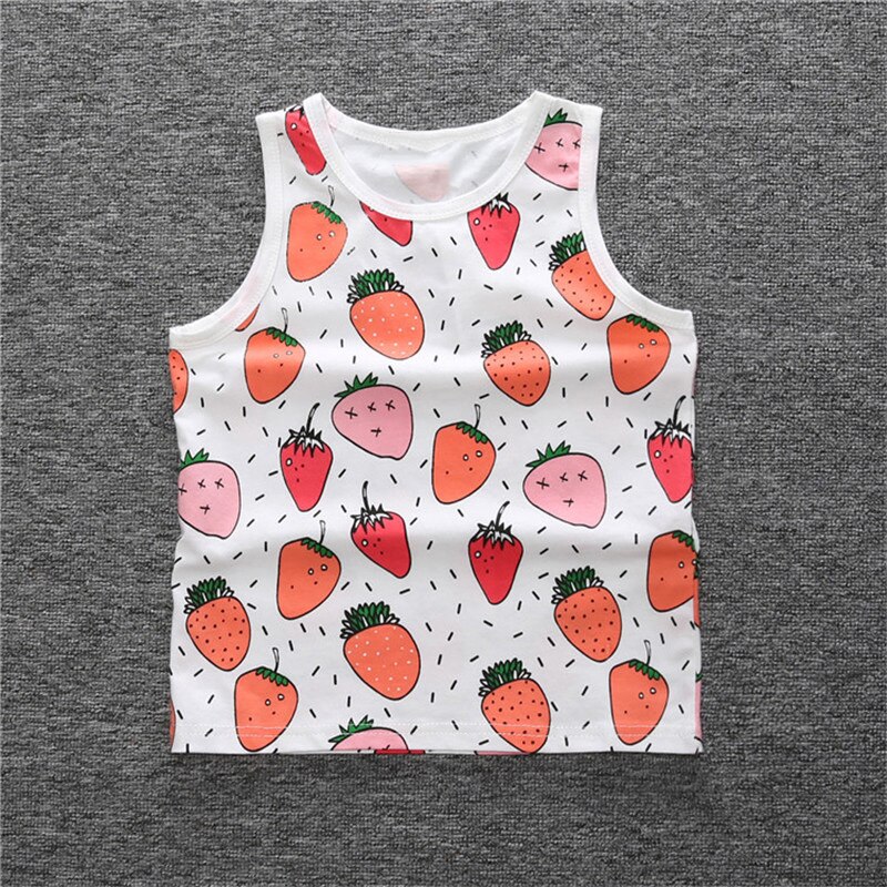 Sommer stil babyvest bomuldsundertøj ærmeløse tanktoppe til piger og drenge børn børn tøj toppe camisoler vest