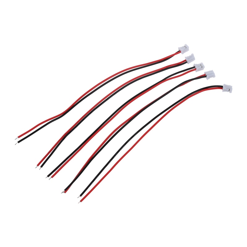 Cctv ccd kamera led-levy yksipää 2 pin liitin virtajohto 5 kpl