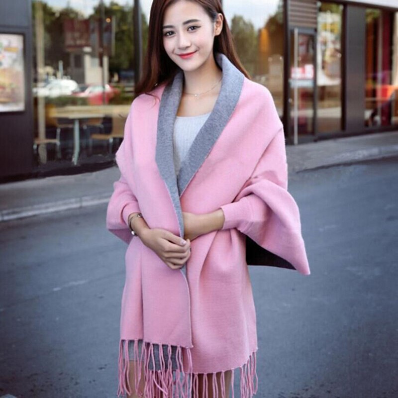 Efterår vinter flagermusærmer strik cardigan kvinder stor størrelse strik sweater cardigan dame jumper frakke