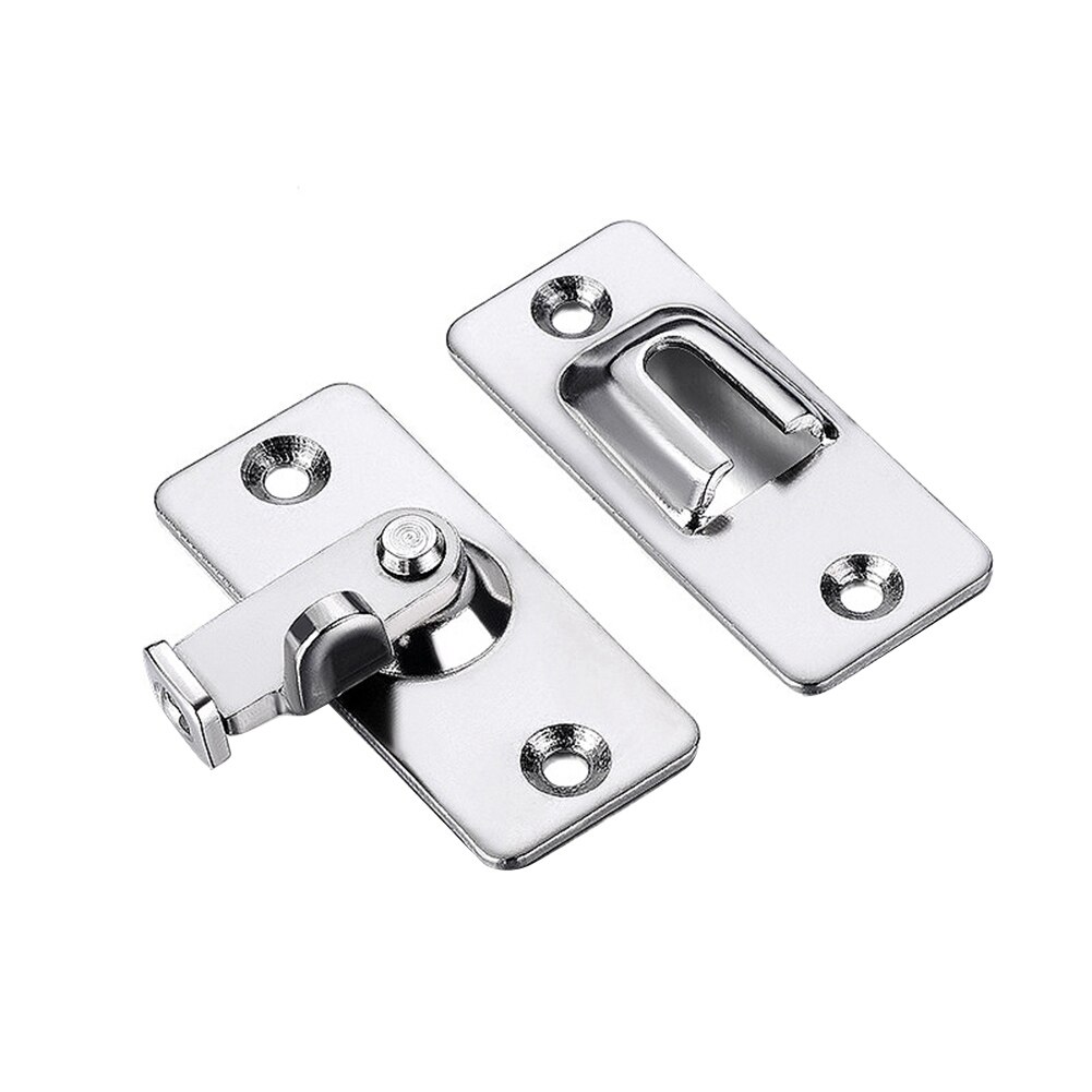 Sliding Door Buckle Stainless Steel 90 Degrees Right Angle Lock Hardware Tools Safety Door Window Bolt