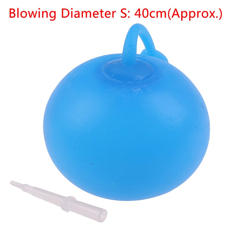 Children Outdoor Soft Air Water Filled Bubble Ball Blow Up Balloon Toy Fun Party Game Summer for Kids Inflatable: Blue 40cm