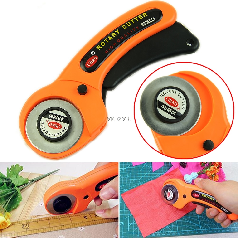 45mm Rotary Cutter Premium Quilters Sewing Quilting Fabric Cutting Craft Tool