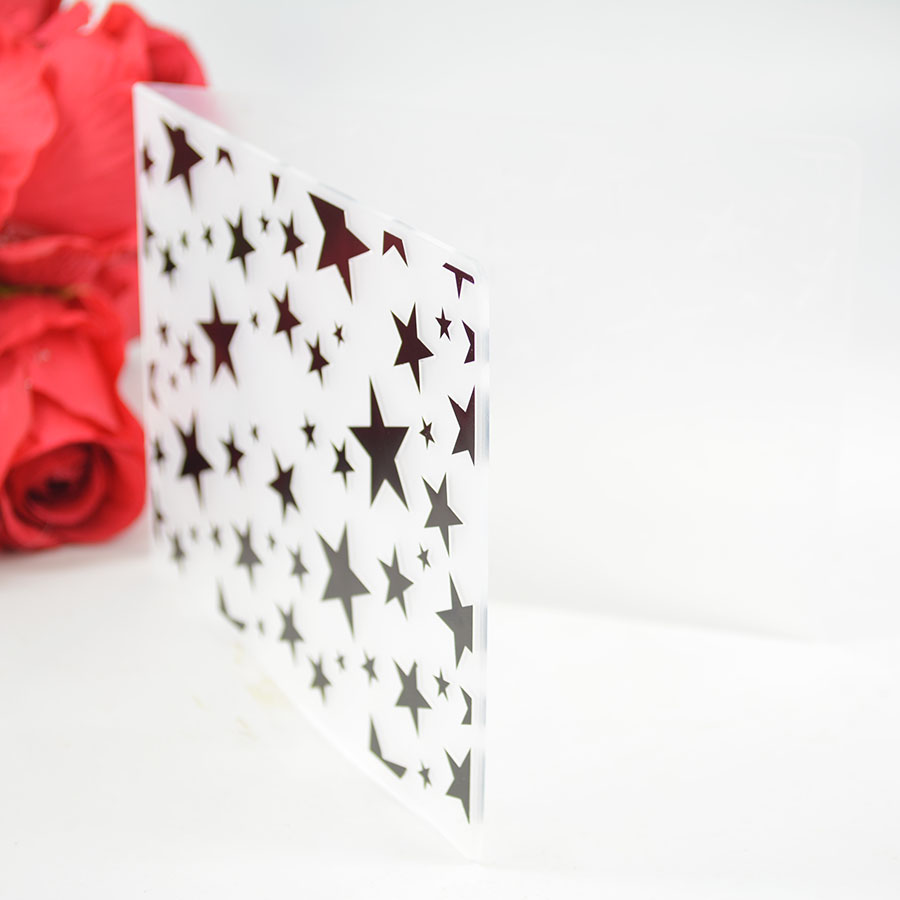 Star embossing folder background for DIY Scrapbooking Decorative Embossing card making