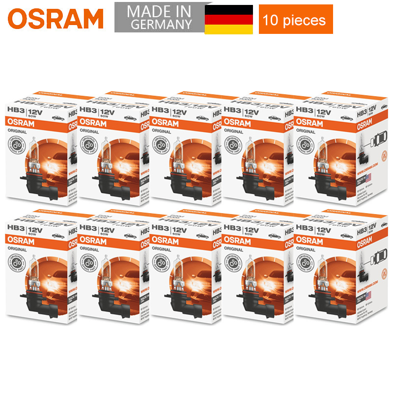 10 stks OSRAM 9005 HB3 12 V 60 W P20d 3200 K Originele Lijn Lampen Halogeen Koplamp Auto Lampen OEM Gemaakt in ONS