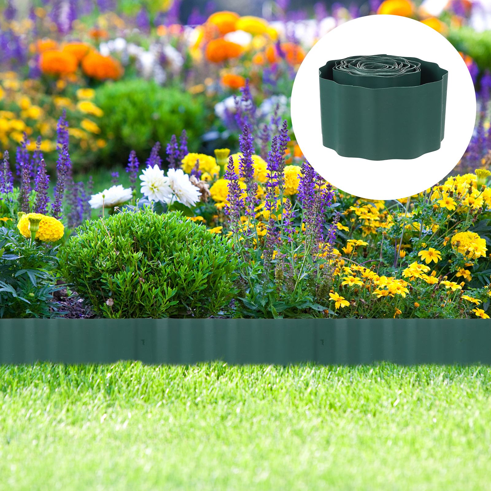 Lawn Edging Border Fence Grass Road Wall Edge Protection Driveway Yard Ornament Yard Garden Supplies