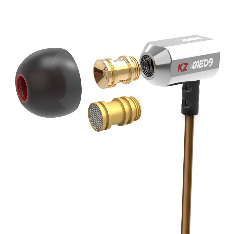 KZ ED9 In Ear Earphones Dynamic Drive Bass Music Phone Headset Fever HIFI Zinc Alloy Metal Earphones KZ EDX ZSTX ZSNPRO ATE