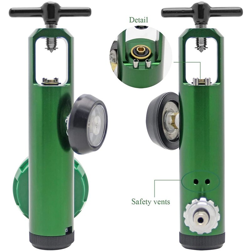 ! Oxygen Flow Meter Oxygen Regulator 0-15 L/Min Pressure Reducing Regulator Valve Meter With 870 Inlet Thread