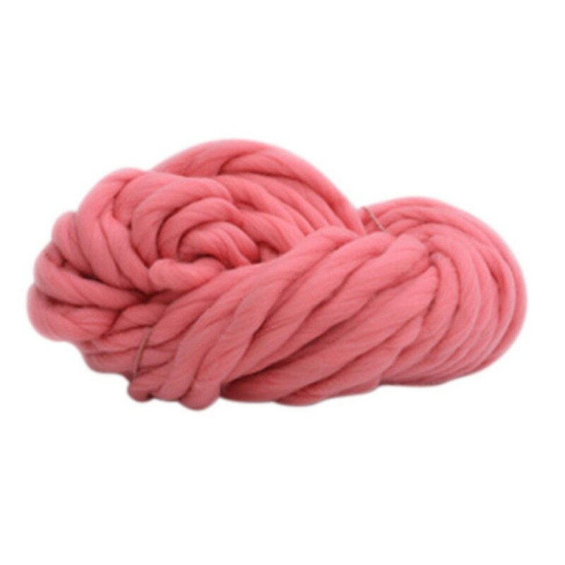 Diy Super Omvangrijk Arm Breien Wol Roving Chunky Wol Garen Super Omvangrijk Arm Breien Wol Roving Gebreide Deken: 12
