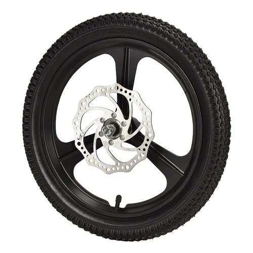 12/14/16 Inch Disc Brake V-brake Wheel Hub for Children Bicycles: WHITE