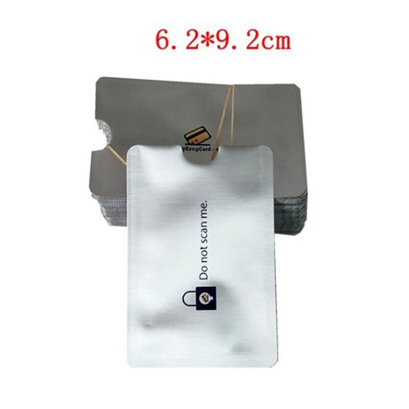 10PCS Credit Card Protector Secure Sleeve RFID Blocking ID Holder Foil Shield Bank Card cover Sleeve Wallet: A