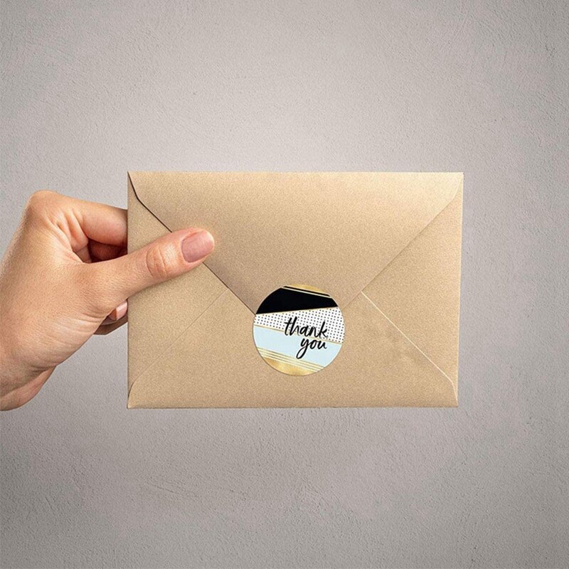 2Pcs/Set 1 Inch Thank You Stickers Labels Roll Supplies for Small Business Retail Store Thank You Label Sticker