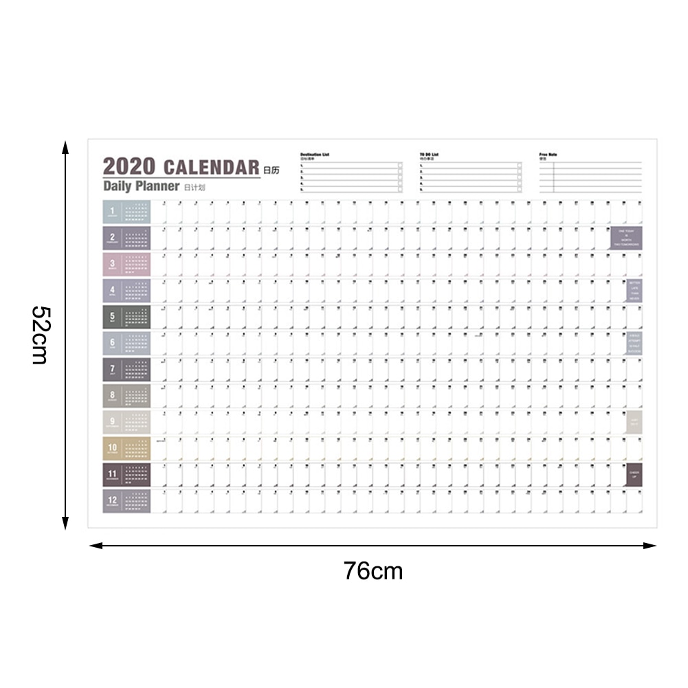 Kalender Papier Kalender Zauberstab Kalender 365 Tage Countdown Tagebuch Kalender Neue Kommen Studie Neue Jahr planen Zeitplan Organizer
