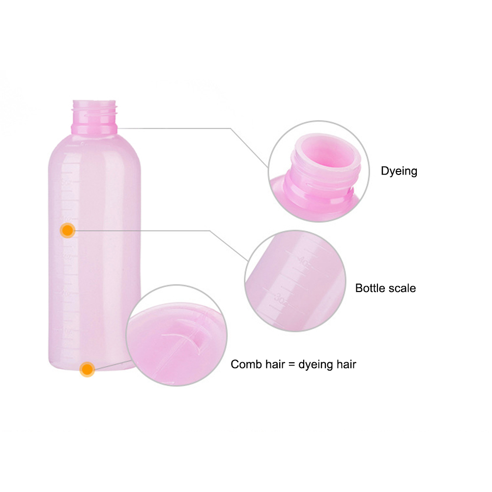 Haarverf fles voor dames applicatieborstel dispenser salon haarverf verven voor meisjes haar chemisch reinigen fles 120ml