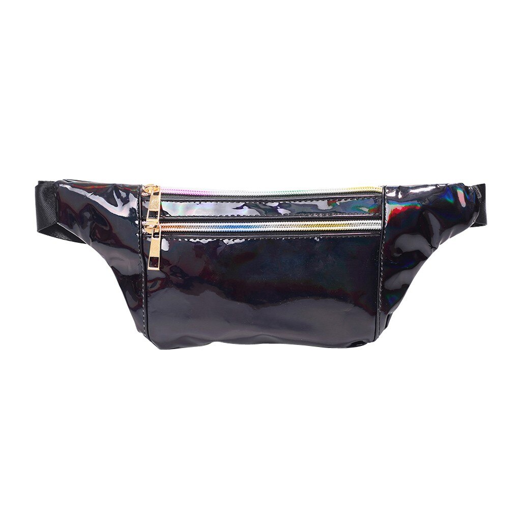 Regenboog Sequin Bag Rits Schouders Pailletten Taille Tas Vrouwen Fanny Packs Borst Tassen Telefoon Tas Sport Taille Zakken G3