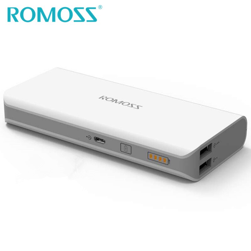 ROMOSS Sense 4 Power Bank 10000mAh Powerbank External Battery Pack Portable Backup Charge Power Dual USB 1A 2.1A Output