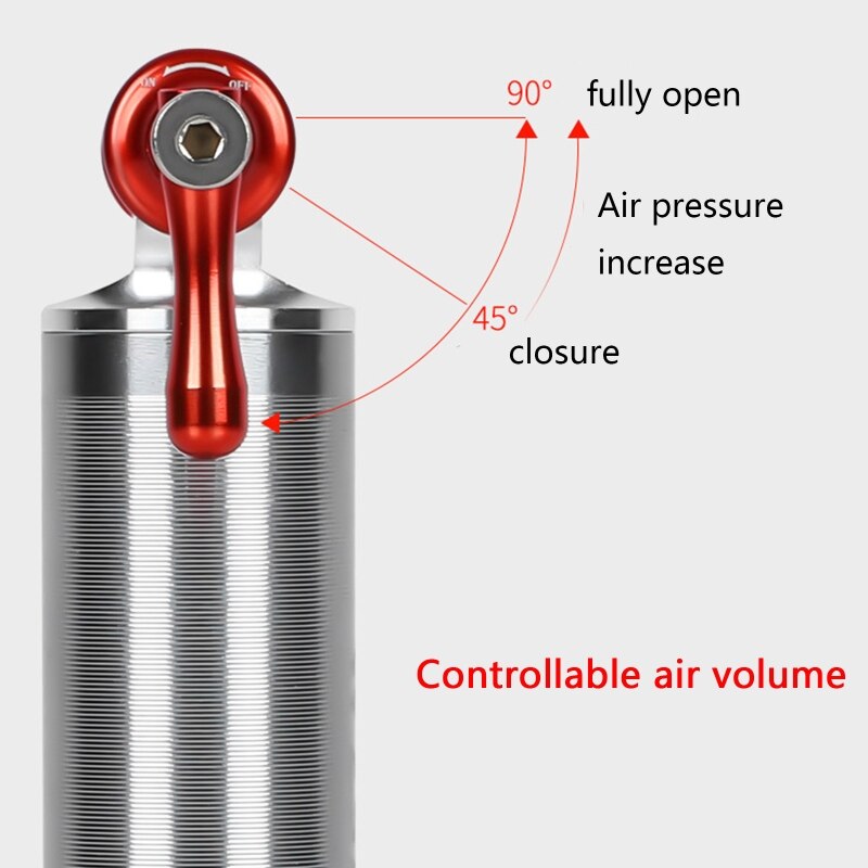 F1FD Aluminium CO2 Pomp Tire Tube Mini Mtb Fiets Pompen CO2 Cartridge Voor Fiets Schrader Presta Adapter Fiets Pomp Inflator