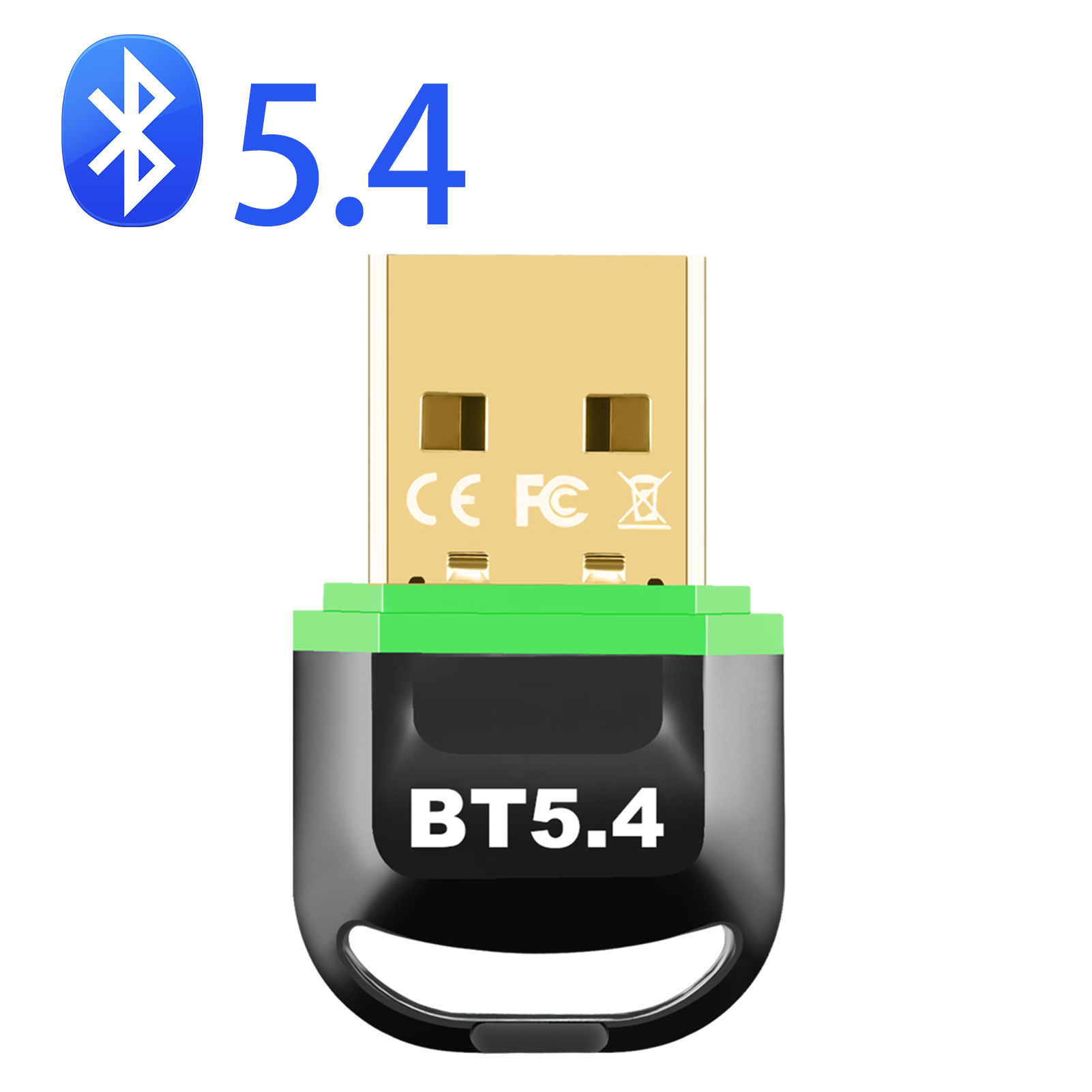 Bluetooth Adapter Voor Pc Usb Bluetooth 5.4 5.1Dongle Bluetooth Ontvanger Voor Luidspreker Draadloze Muis Toetsenbord Audiozender: Rood