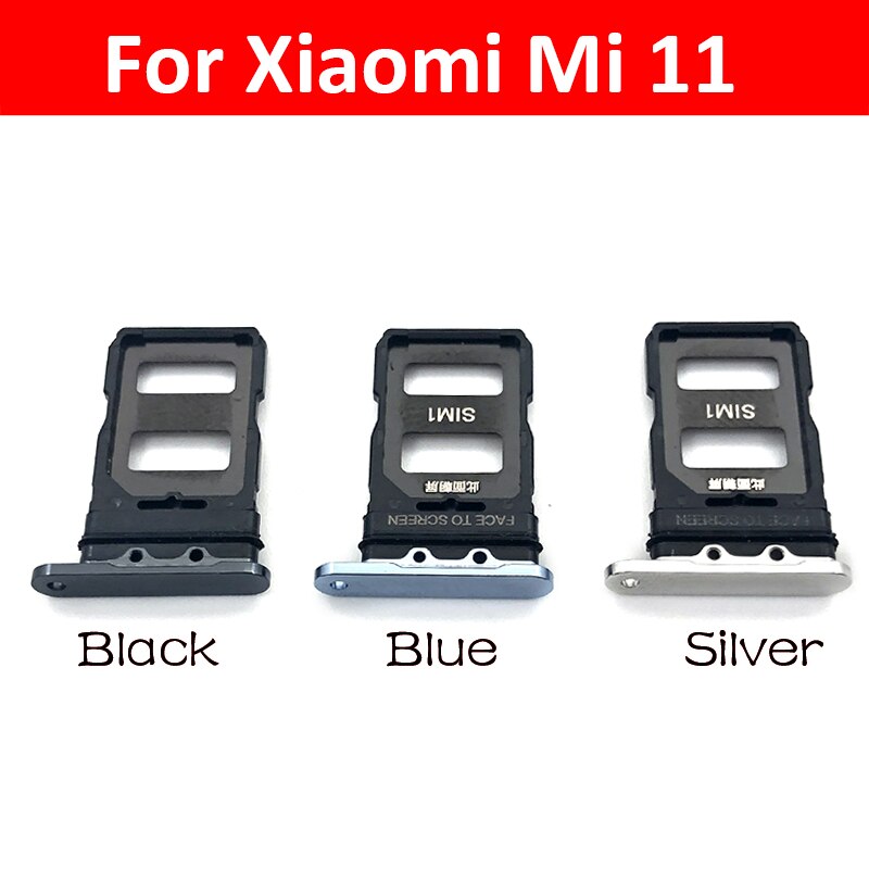 Micro Nano SIM Card Holder Tray Slot Holder Adapter Socket For Xiaomi Mi 11 Mi11 Replacement Parts