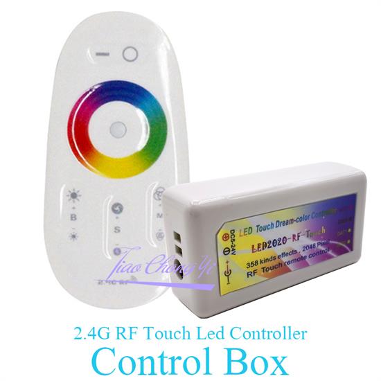 2.4G RF Touch Remote Controller DC5-24V for WS2812B WS2811 SK6812 RGB Full color Addressable 5050 Smart Pixel Led Strip: Control box
