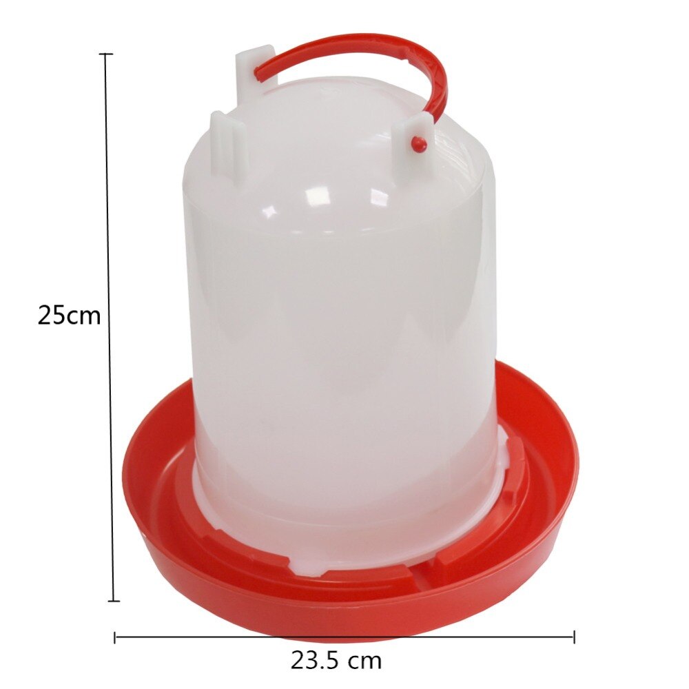 125W Poultry Waterer Drinker Heated Base Automatic Safe Chicken Coop Heater for Winter Deicer 30° C Constant Temperature Plug: 3kg drinker