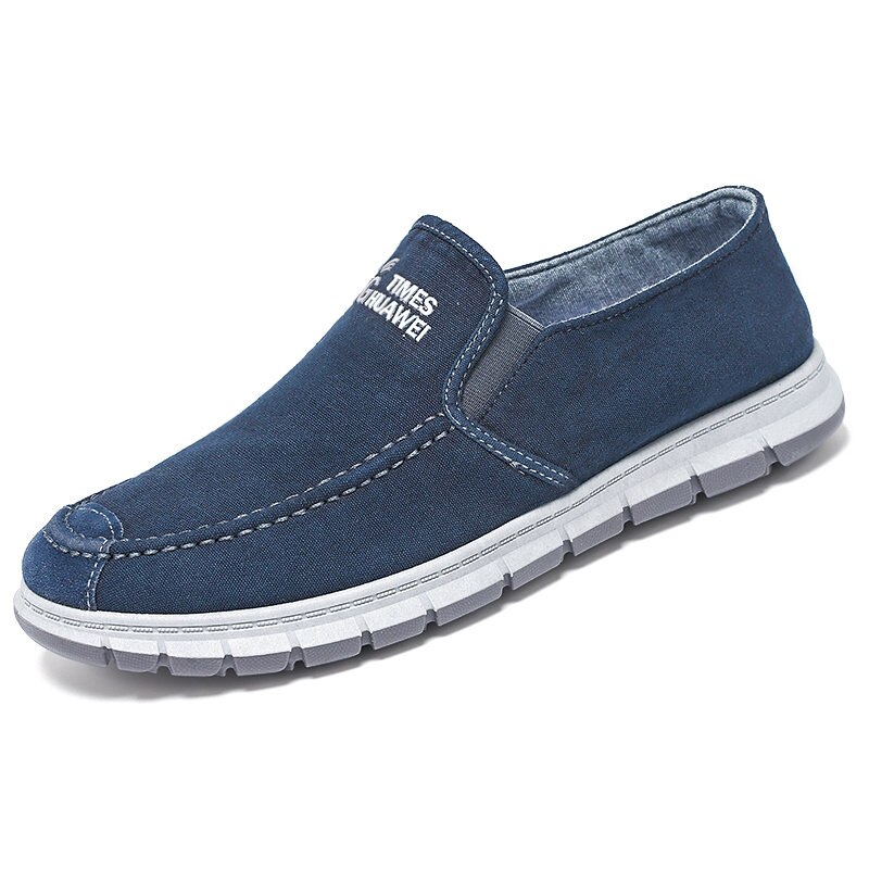 Slip-on Men's Canvas Shoes Breathable Lightweight Comfortable Men Shoes autumn Men's Casual Shoes Lazy Flat Shoes men