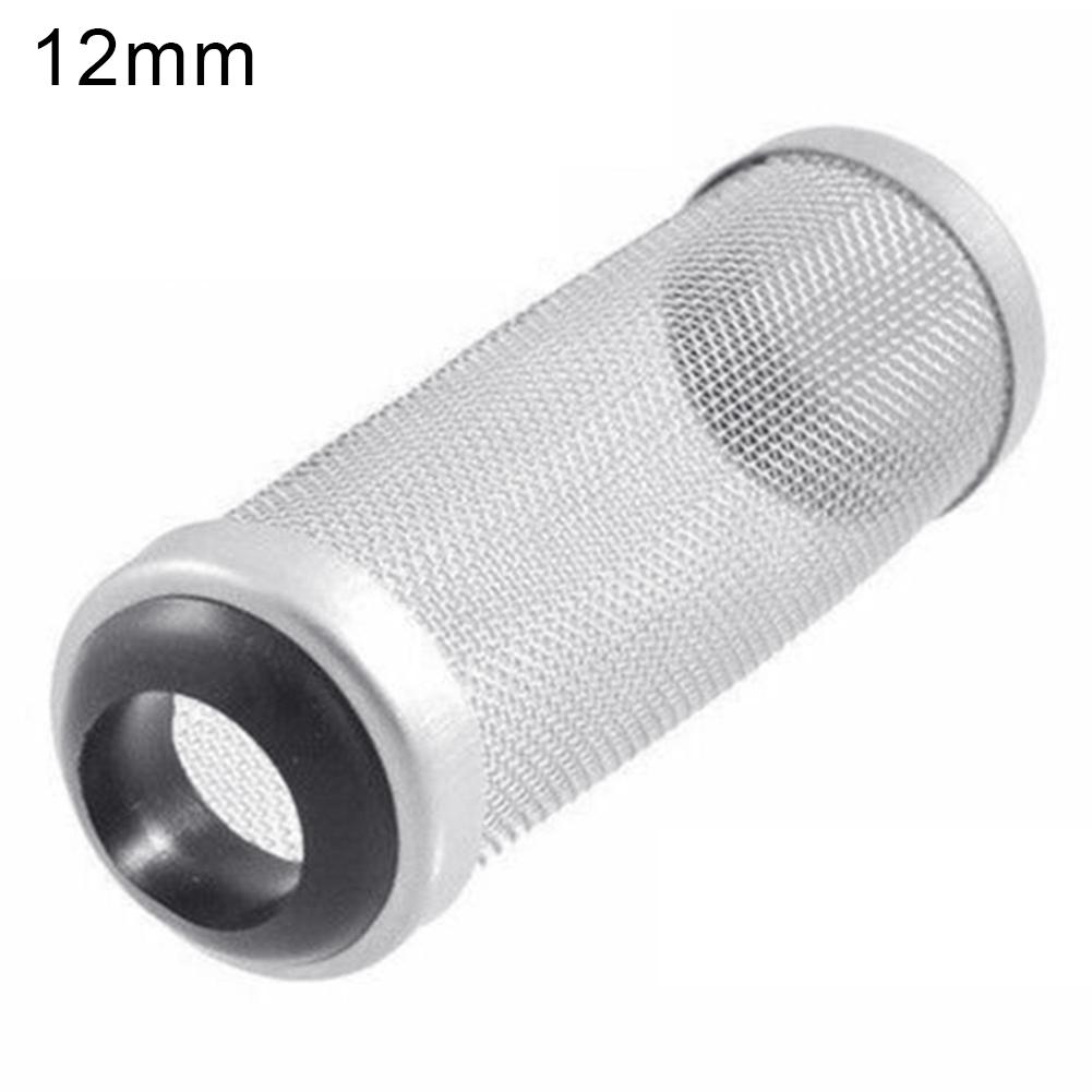 12/16mm Stainless Steel Fish Tank Aquarium Inlet Protect Shrimp Mesh Filter Net: Black 12mm