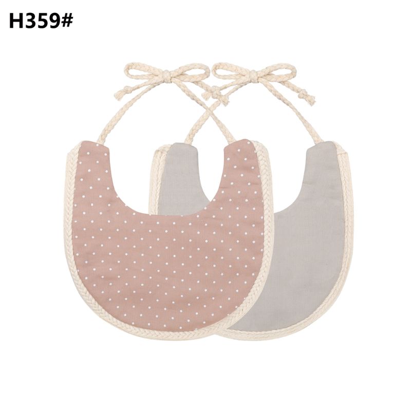 Bavoir en coton pour bébé, serviette pour manger, Bandana, pour fille et garçon, accessoires: H359