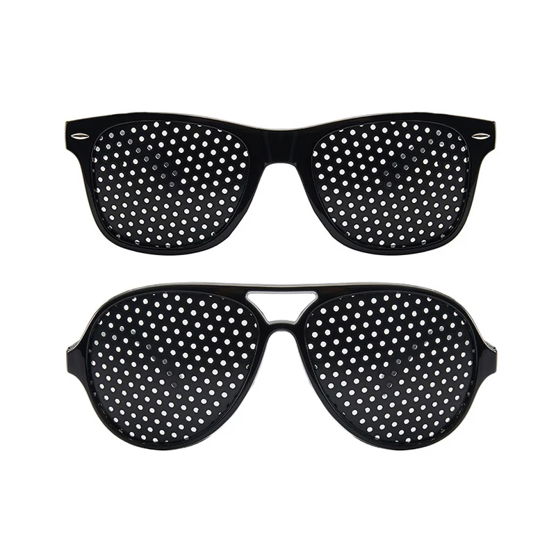 Anti-Myopie Astigmatismus Brille Sehkorrektur Müdigkeit Pin Loch Brille mit Löchern für Männer Frauen Verbesserung der Sehkraft: Rot