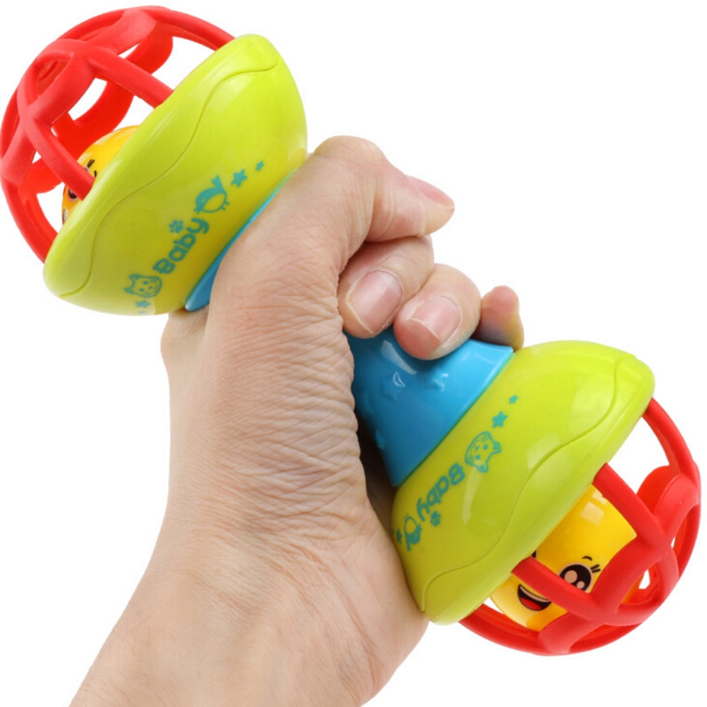 Sicher Silikon Rasseln Glocken Baby Spielzeug Schütteln Hanteln Früer Entwicklung Spielzeug Spaß Wenig Laut Glocke Ball Baby Rasseln
