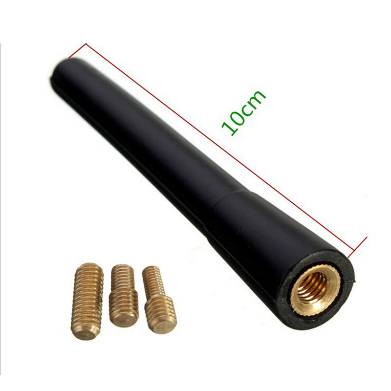 Kort antennestang gevind bil gummi  m5 m6 m4 universal auto