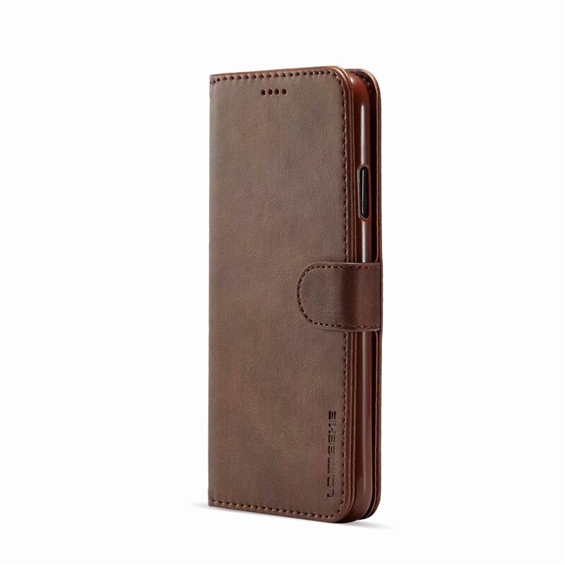 Redmi 8 Case Lederen Vintage Telefoon Gevallen Voor Funda Redmi 8 Case Flip Magnetic Wallet Gevallen Op Xiaomi Redmi 8 cover Redmi 8 Cover: Bruin