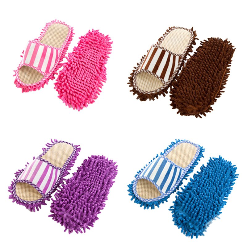 Unisex lavable polvo zapatillas mopa zapatos microfibra limpieza casa zapatillas mopa multifuncional limpieza de suelo zapatos cubierta