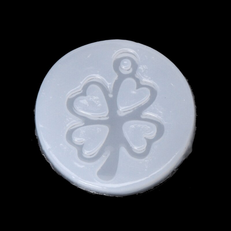 UV Resin Jewelry Liquid Silicone Mold Clover Bell Tree Frame DIY Jewelry Pendant 50PB
