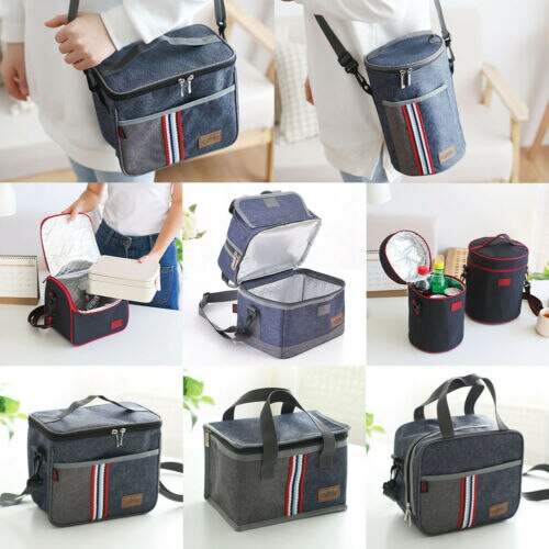 Lunch Bags Portable Insulated Lunch Bag For Women Men Kids Thermos Cooler Adults Tote Box