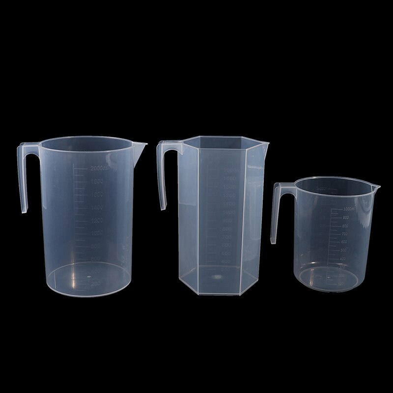 1Pc 200/250/500/1000/1500/2000ML Plastic Measuring Cup Jug Pour Spout Surface Kitchen