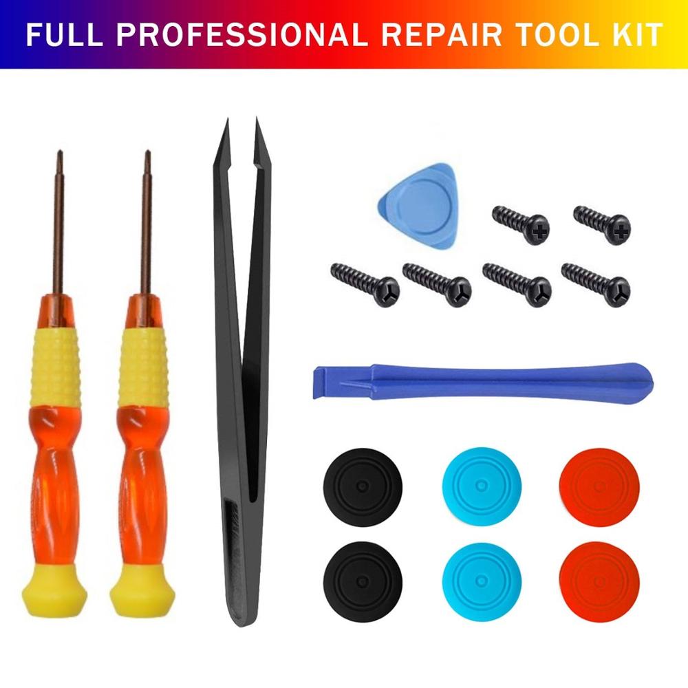 21 In 1 3D Vervanging Joystick Analoge Thumb Stick Reparatie Kit Tri-Wing Kruis Schroevendraaier Pry Tool Voor Nintendo schakelaar Controller