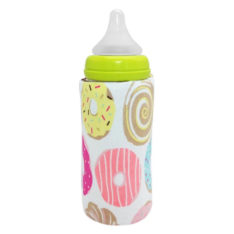 Baby Usb Flessenwarmer Draagbare Outdoor Baby Melk Voeden Verpleging Fles Verwarmd Cover Geïsoleerde Tas Reizen Melk Thermostaat