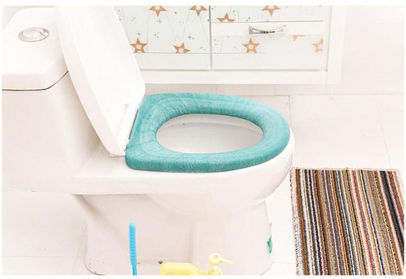 Funda suave para asiento de inodoro, protector de pasta para asiento de inodoro, asiento calentador
