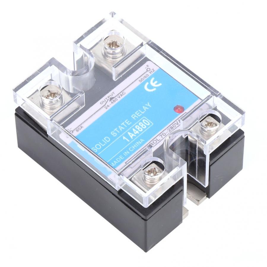 Solid State Relay Single Phase 70-280VAC Input 24-480VAC Load AC-AC SSR Electrical Equipment For CNC Machinery: 10A