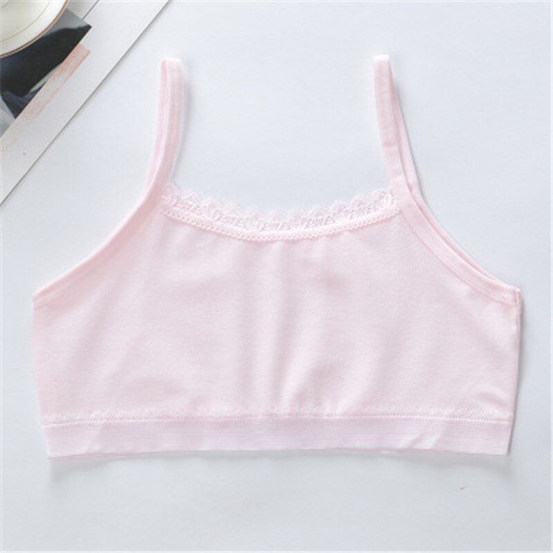 Children's breast care girl bra 6-12 Years Hipster Cotton Teens Teenage Underwear summer Kids Lace vest Young