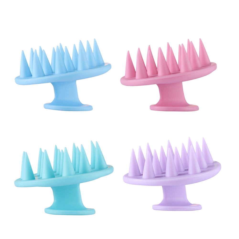 Spazzola per lavaggio capelli doccia in silicone shampoo pettine testa del corpo massaggio del cuoio capelluto pettine doccia bagno terme spazzola per massaggio dimagrante