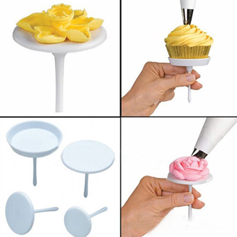 4pcs/set Piping Nail Ice Cream Cake Decorating Tools Baking Stands Tools DIY Needle Stick Cake Flower Nails